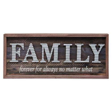 *Galvanized Family Framed Sign - The Fox Decor